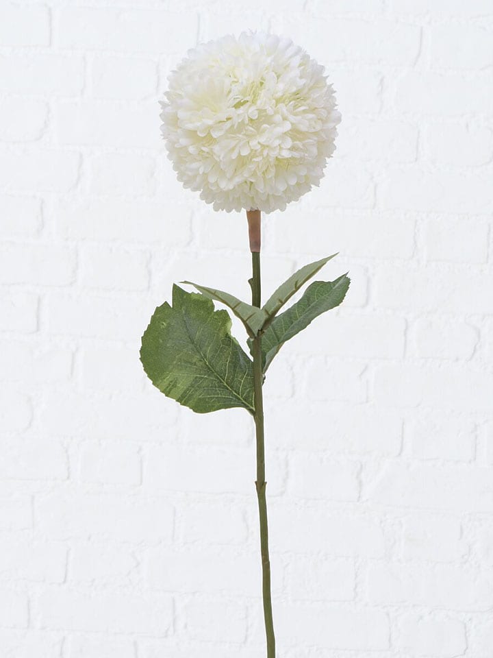 Boltze Kunstblume "Schneeball" in Weiß/ Grün - (H)76 cm - onesize