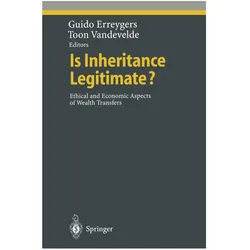 Is Inheritance Legitimate?, Fachbücher von Guido Erreygers, Toon Vandevelde