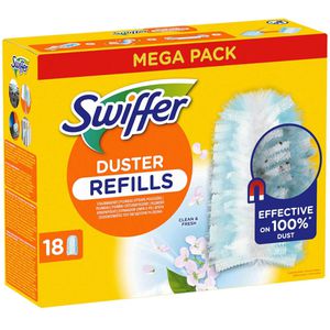 Swiffer Ersatztücher Staubmagnet mit Duft Clean & Fresh, Nachfüllpack, 18 Tücher, 18 Stück