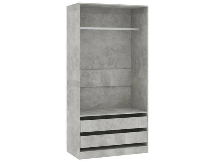 Garde-robe Gris béton 100x50x200 cm Aggloméré