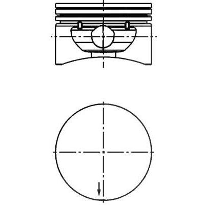 Kolbenschmidt Kolben [Hersteller-Nr. 40380600] für Vauxhall, Opel