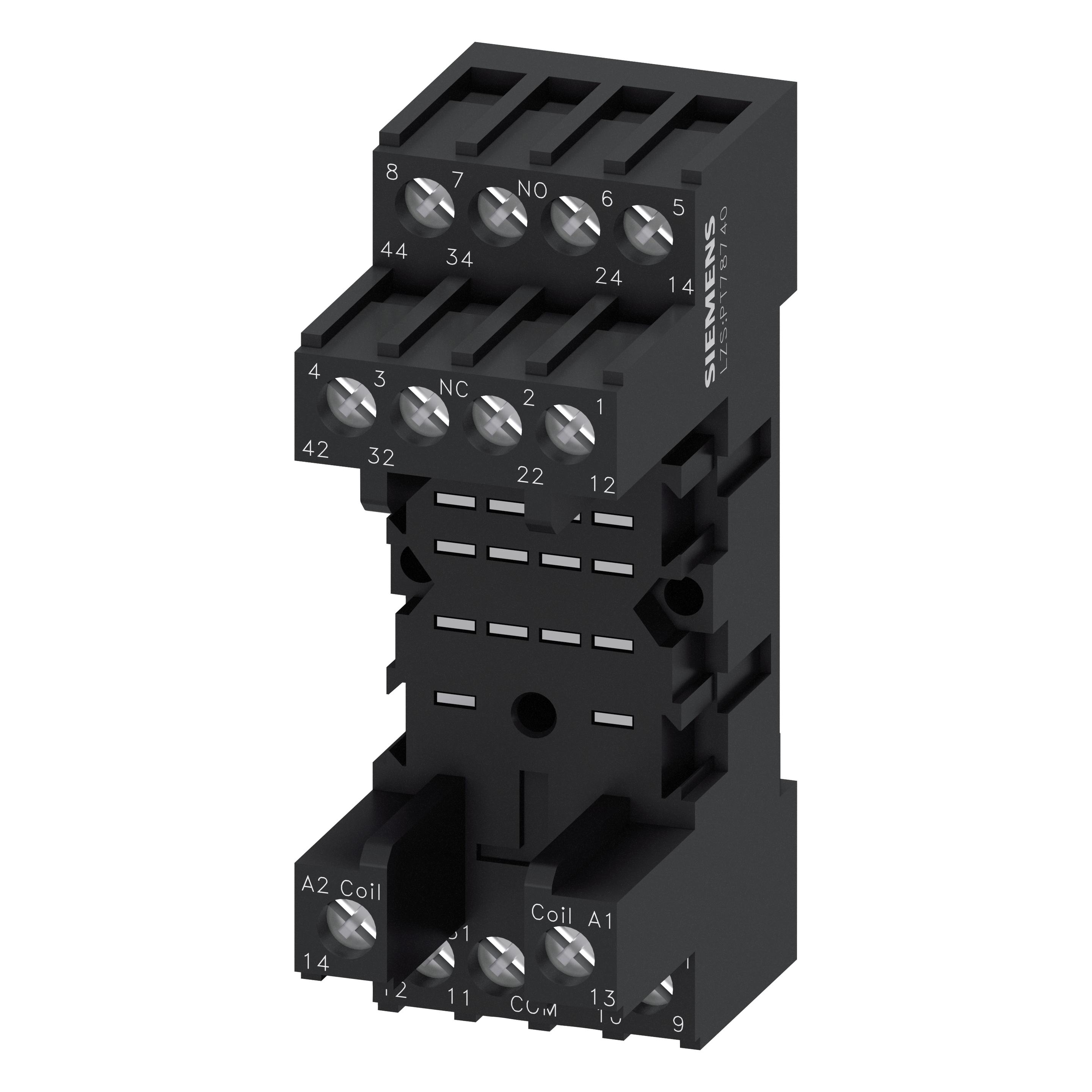 Siemens Sockel Relais 4W LZS PT78740 (Relaissockel) (LZS:PT78740)