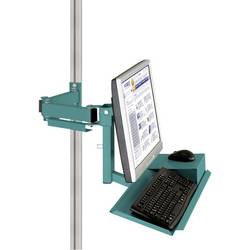 Manuflex ZB8286.5021 Standard Monitorträger für CANTOLAB und ALU mit Tastatur- und Mausfläche, VESA-Adapter 100 mm