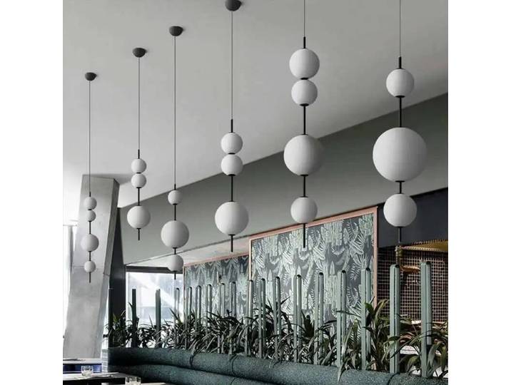 Moderne minimaliste Restaurant Bar concepteur modèle créatif chambre lustre en verre nordique minimaliste chambre chevet lustre