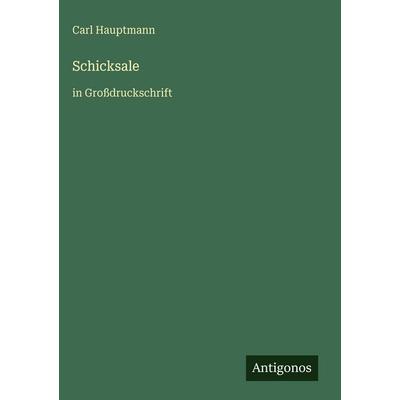 Schicksale, Gebundene Ausgabe von Carl Hauptmann, Antigonos Verlag, 978-3-566-03581-5
