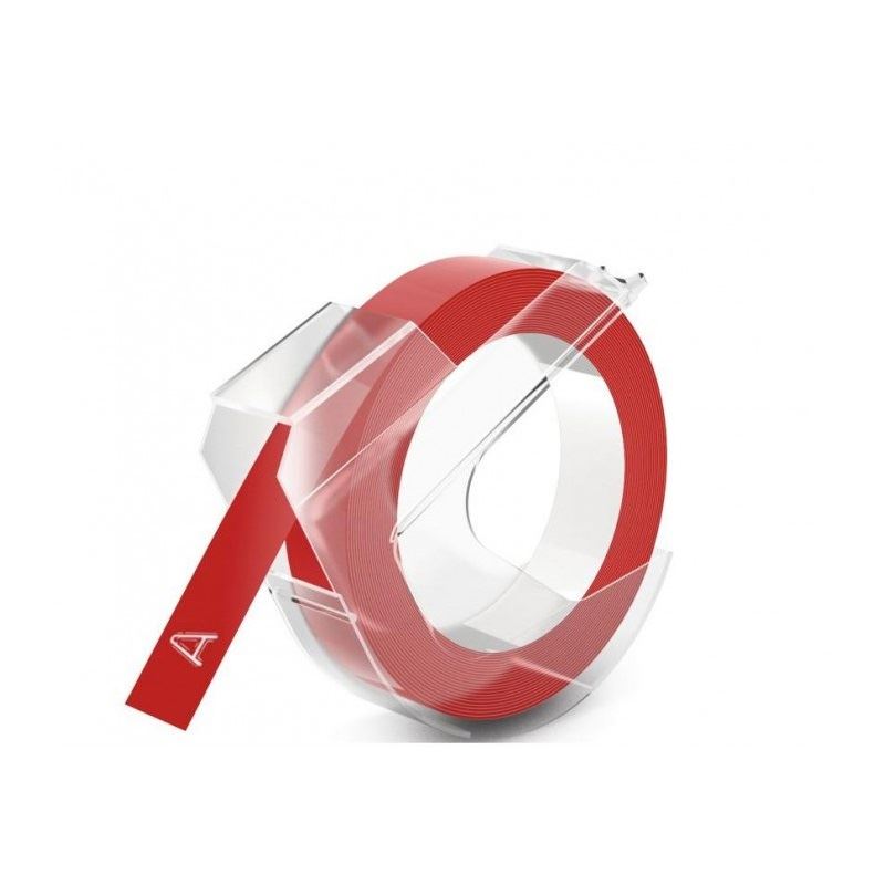 Dymo Prägeband 9mm x 3m glänzend rot
