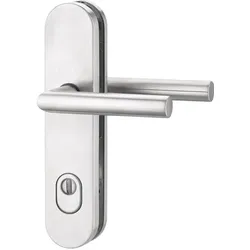 EDI, Türgriff + Türgarnitur, Schutzgarnitur Logo 8745/9203 Aluminium F1 92 mm 65-75 mm (Türgriff)