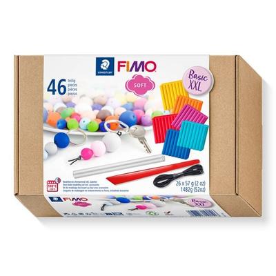 STAEDTLER FIMO soft 8023, ofenhärtende Modelliermasse, Set Basic XXL, 26 x 57 g FIMO soft Blöcke