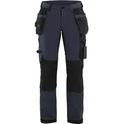 Damen Stretch Handwerkerhose "7192" - C36 - Dunkelmarine/Schwarz