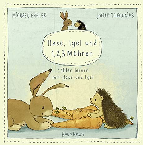 Michael Engler - Hase, Igel und 1, 2, 3 Möhren (Pappbilderbuch): Zählen lernen mit Hase und Igel (Wir zwei gehören zusammen) - Preis vom 14.10.2026 23:07:16 h