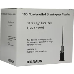 Sterican Kanüle 18Gx1 1/2 1.10x40 Blunt/Stumpf 100 ST