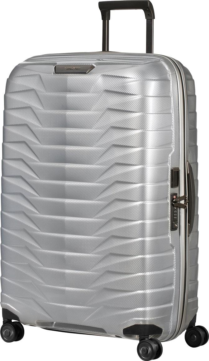Samsonite Proxis Spinner 75 cm mit TSA-Zahlenschloss silver