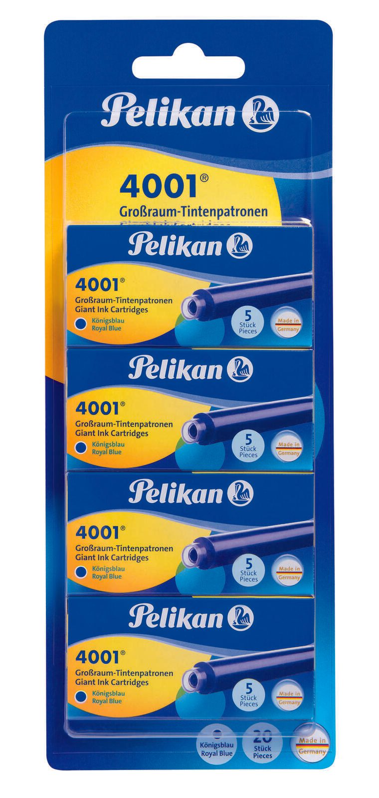 Pelikan Tintenpatronen für Füller königsblau 400195838