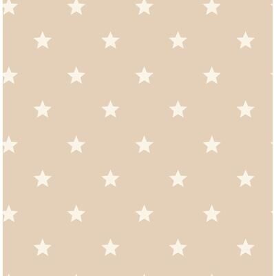 Advantage Starry Motif Light Brown Geometric Wallpaper