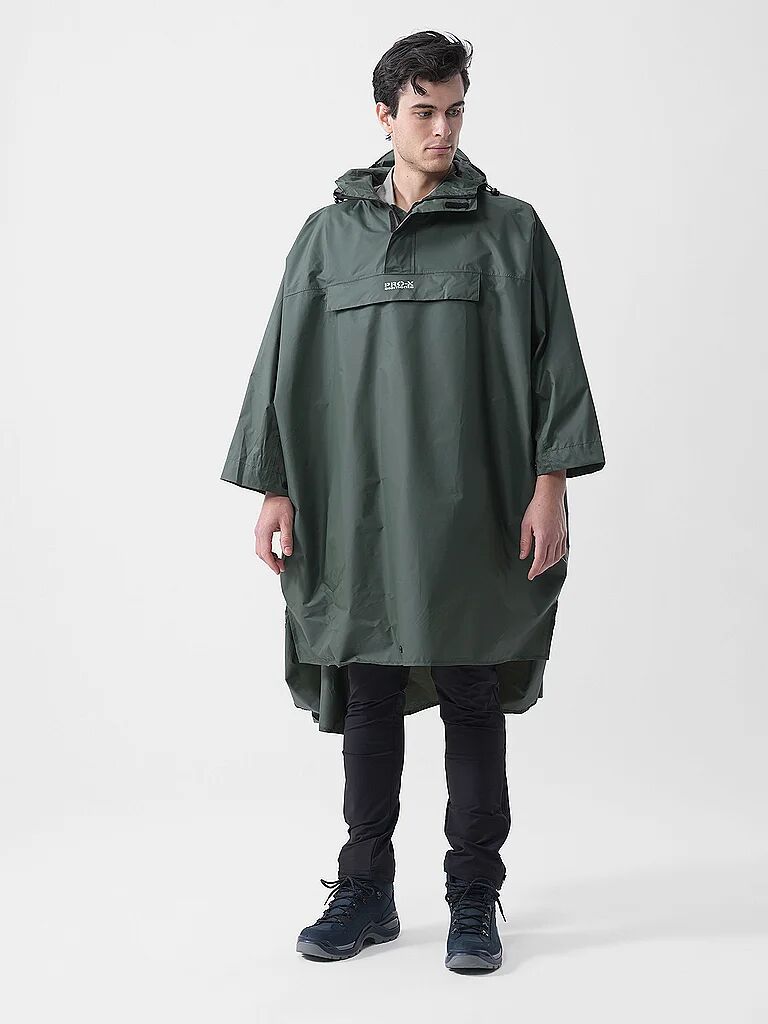 PRO-X ELEMENTS Poncho Matterhorn X Plus RS dunkelgrün   XS/S B