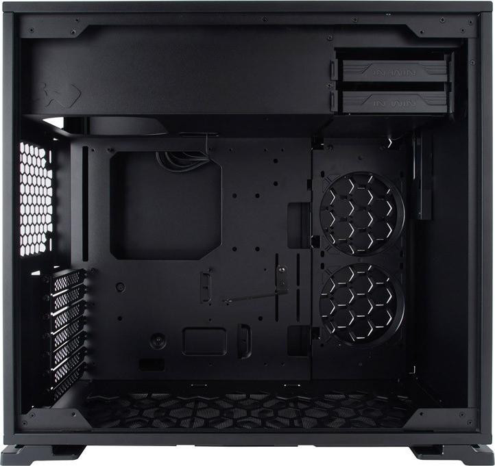 In Win 101 Midi-tower PC-behuizing, Zwart, ATX, Micro ATX, Mini-ATX, Gehard glas