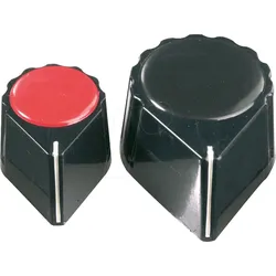 ZEIGER 28-6 SW - Potentiometerknopf für Achse Ø 6 mm, schwarz