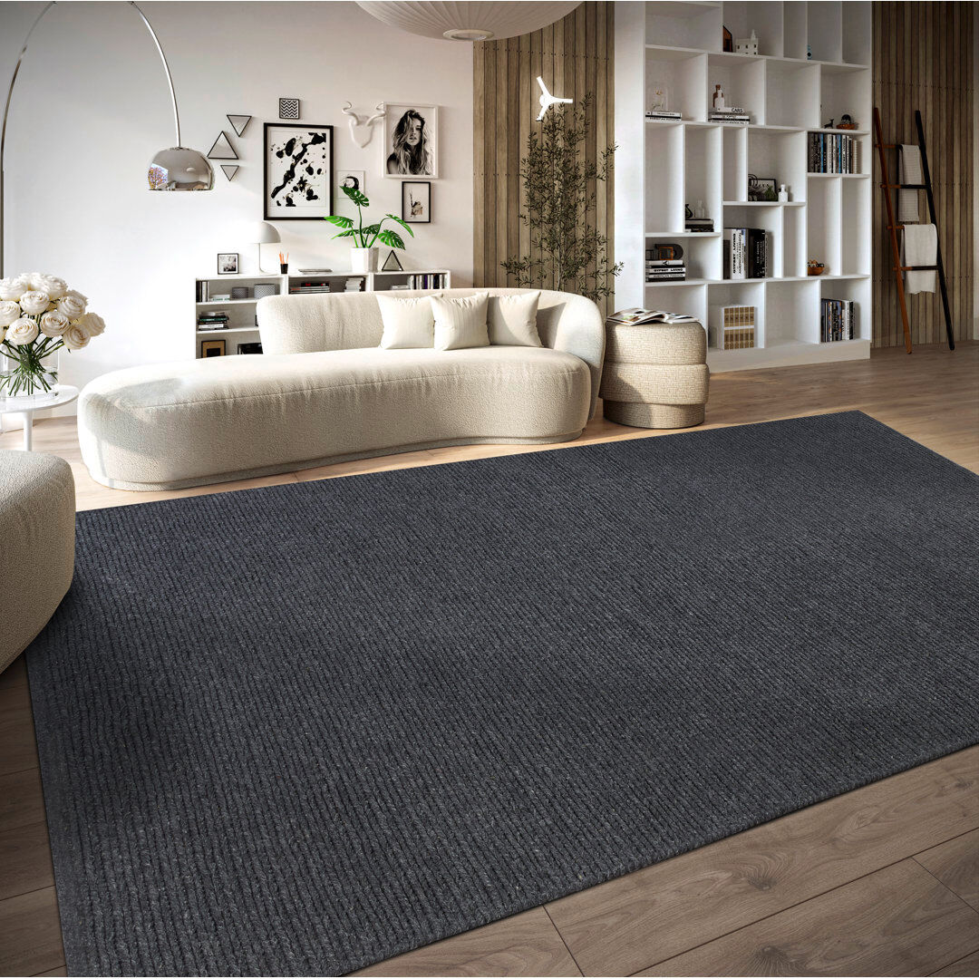 Villeroy & Boch Francois Wool Rug Anthracite Rectangular 160 x 230cm