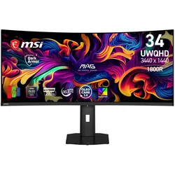 MSI MAG 341CQP QD-OLED X28 (3440 x 1440 Pixel, 34"), Monitor, Schwarz