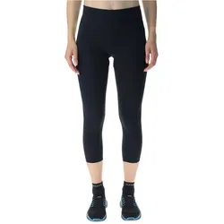 UYN Crossover 3/4 Outdoor-Leggings Damen black/sunny lime L