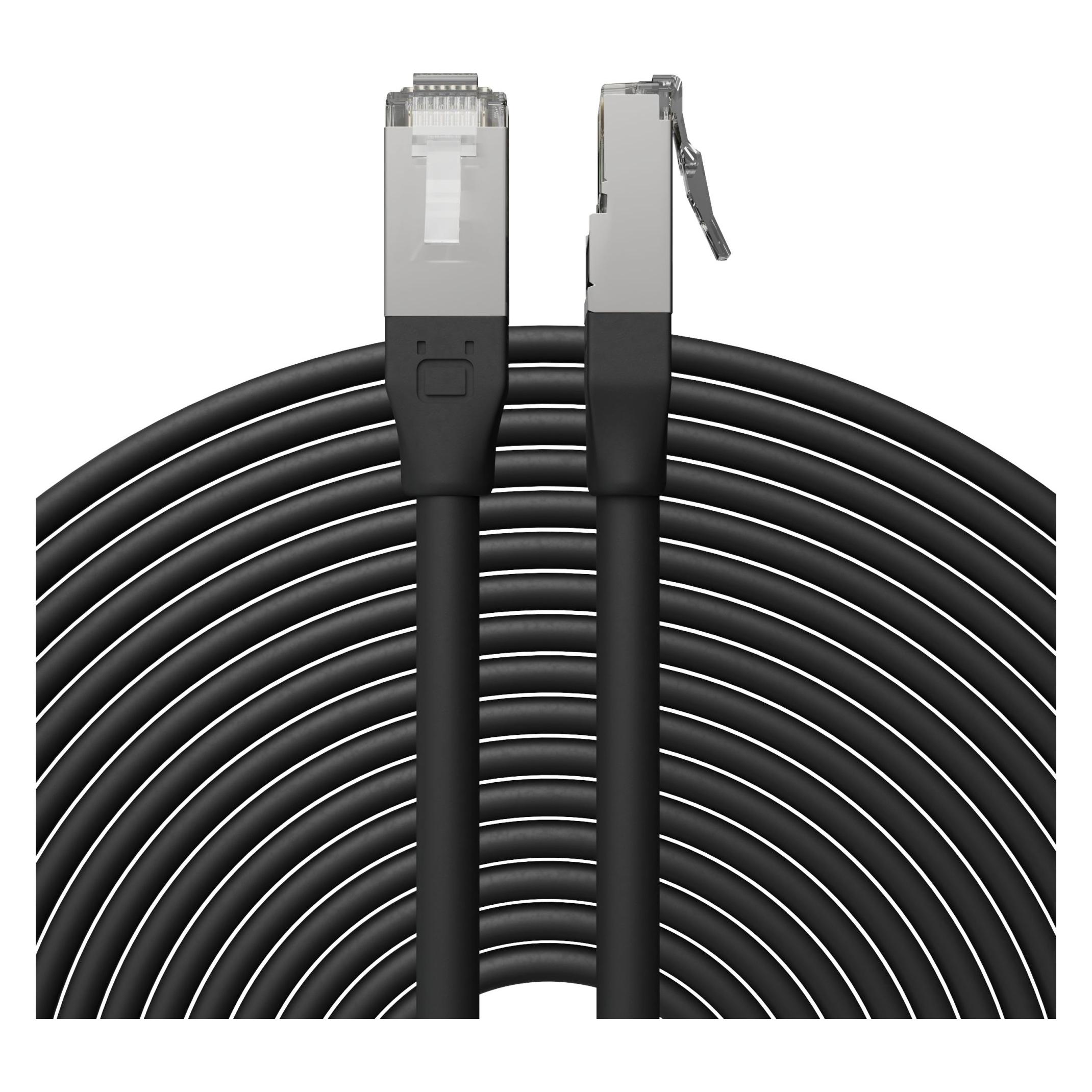 Broadbe Outdoor Patch Cable 10G Black 8m BTP-O26C6A-BK-8M (S/FTP, CAT6a, 8 m) (BTP-O26C6A-BK-8M)