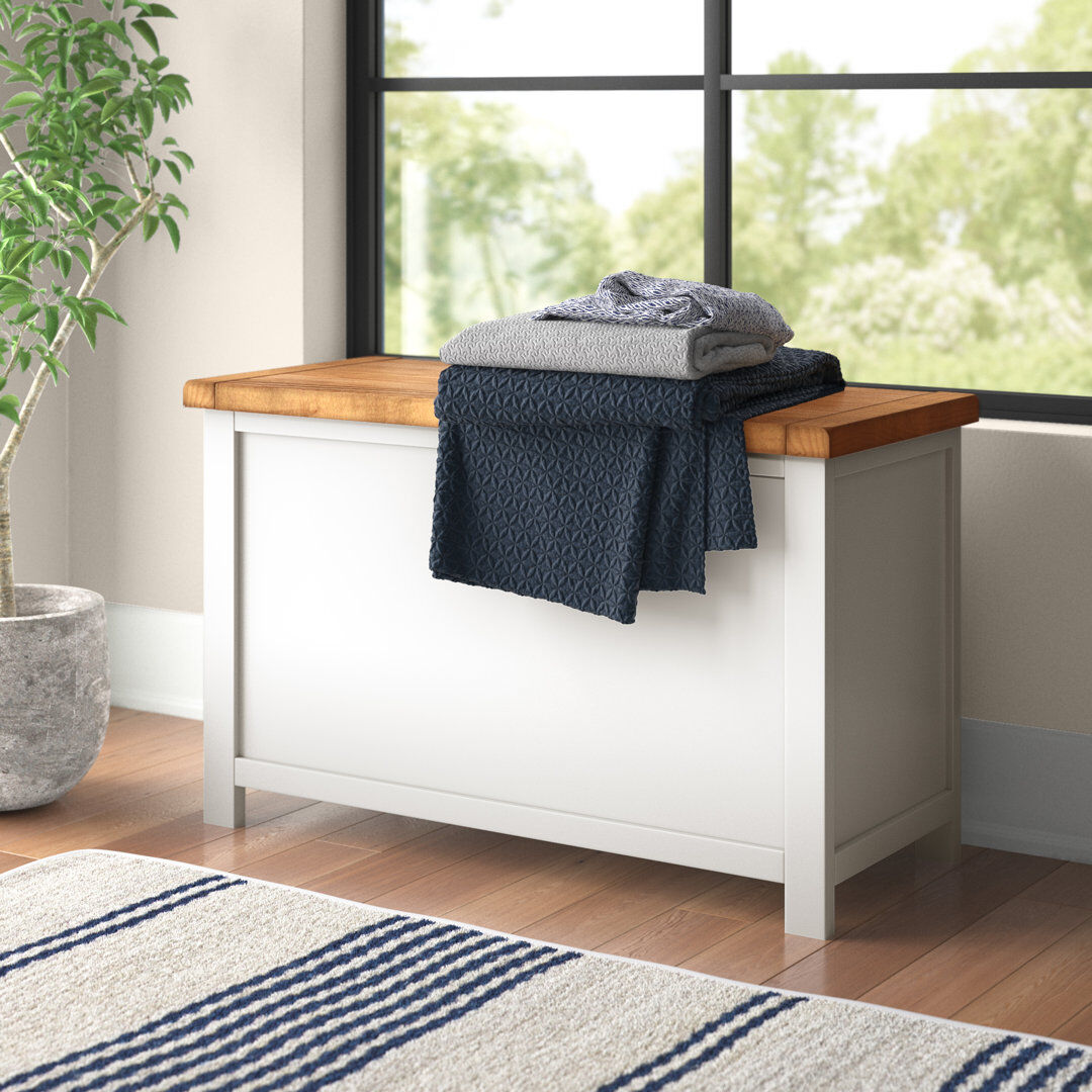 Three Posts Pompey Blanket Chest White 56cm H X 90cm W X 40cm D