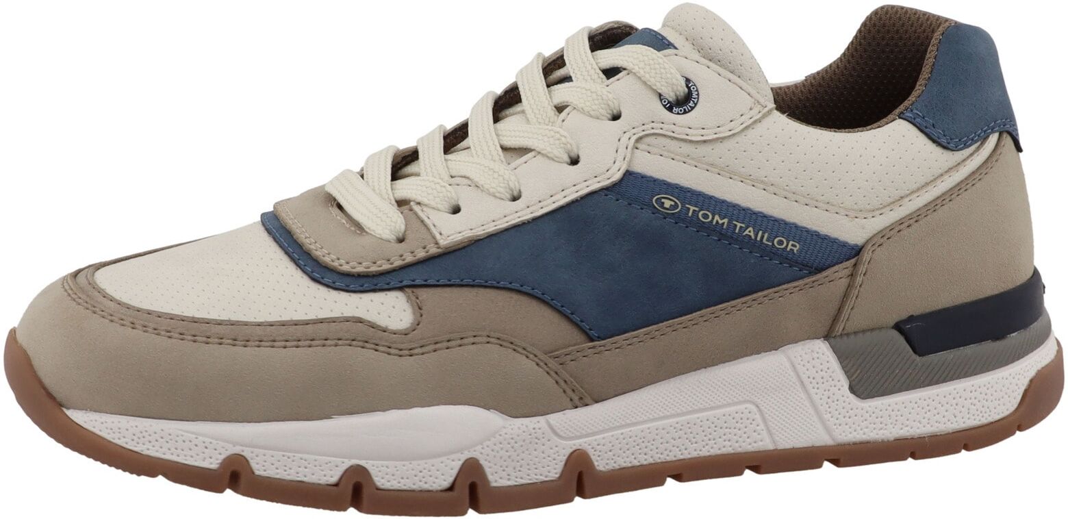 Sneaker TOM TAILOR "Tom Tailor Sneaker Low", Herren, Gr. 41, beige, Schuhe Sneaker