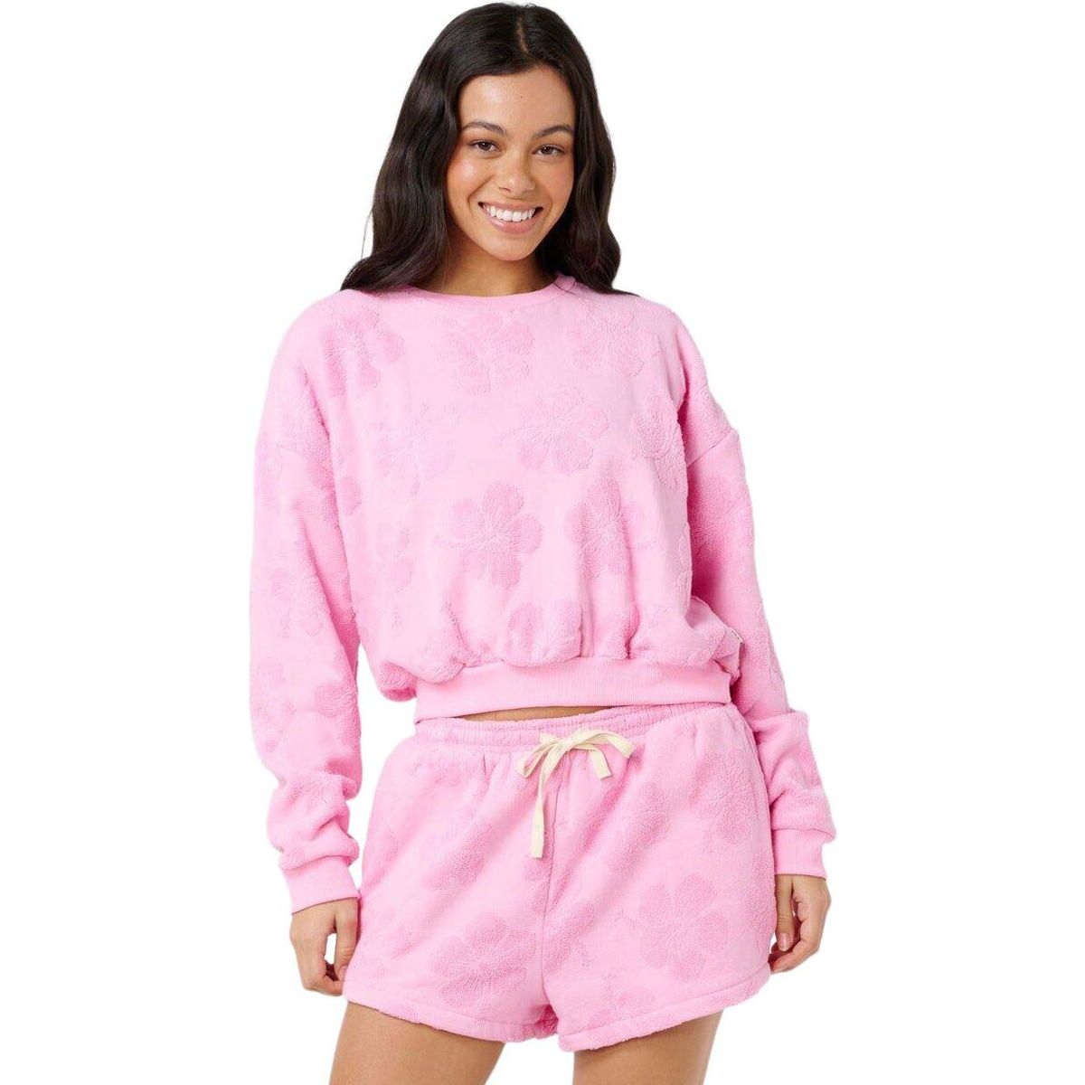 RipCurl Paradise Terry Crew pink (0020) M 0BPWFL-0020-M