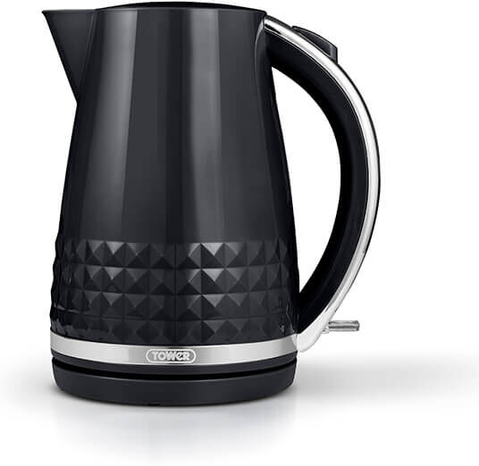 Tower Solitaire 3KW 1.5 Litre Kettle Black