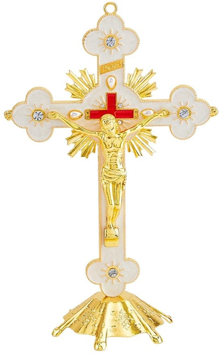 Merkloos Jezus Kruisbeeld voor Tafeldecoratie