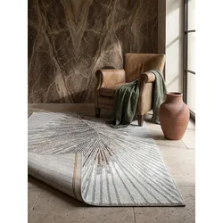 Teppich Polyester Grau 160x230 cm - KAVALA   Kadima Design
