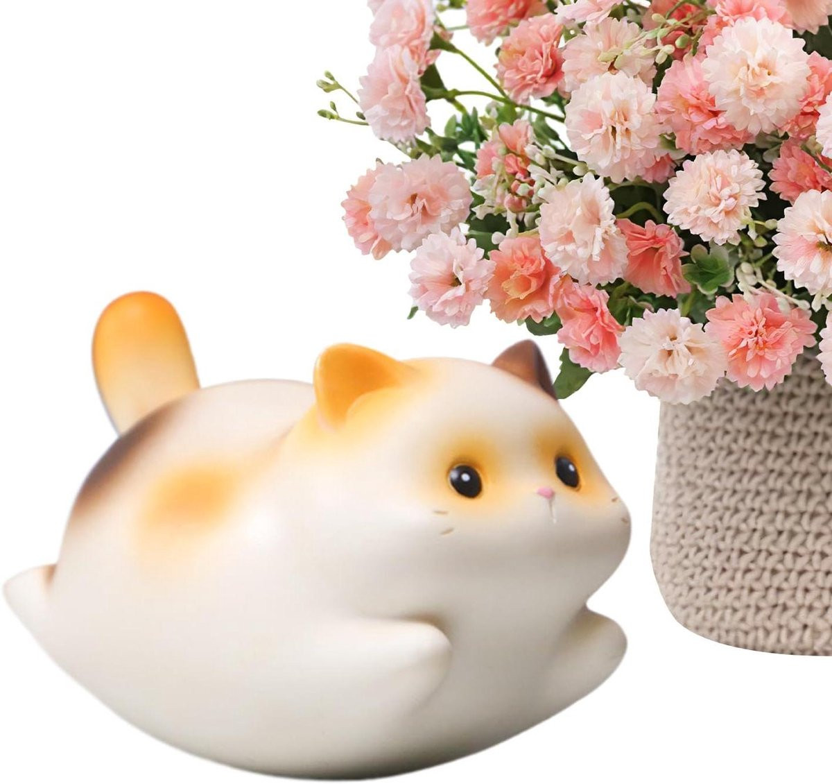 Interactieve wiegende kattenbeeldjes voor op je bureau, 7 x 5 x 5 cm
