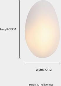 Top Demand Picks Nordic Design Color Glass LED Wall Lamp, Modern Sconce Lighting For Bedroom, Living Room, Hotel Corridor & Home Decor white 4
