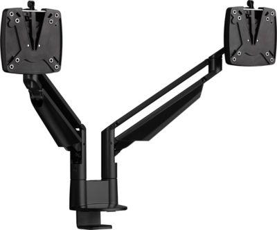 2-fach-Monitorarm Novus CLU Duo C, bis 27″, Tischhalterung, schwenk-/höhenverstellbar, schwarz