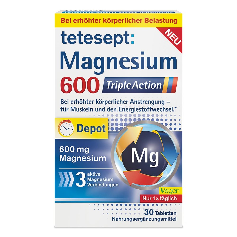 Merz Consumer Care GmbH Tetesept Magnesium 600 Triple Action Filmtabletten 19205957