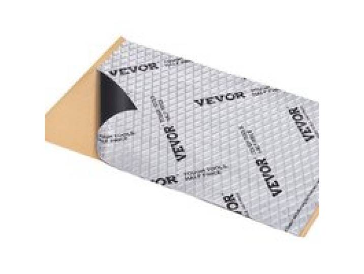 VEVOR Tapis d'Isolation Phonique 2 mm Insonorisation Voiture 3,3 m² Matériau Insonorisant Automobiles en Caoutchouc Butyle 248,9x398,8 mm Tapis Isolant Thermique Structure à 3 Couches pour Voitures