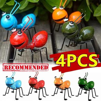Inspired Finds Cute Metal Ant Wall Art Sculptures For Garden And Home Decor green 2pcs