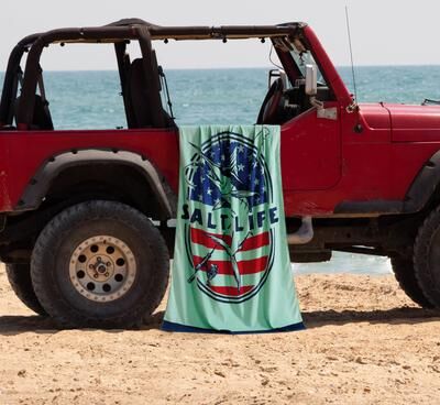 Salt Life Salty N' Proud Beach Towel - 64x38