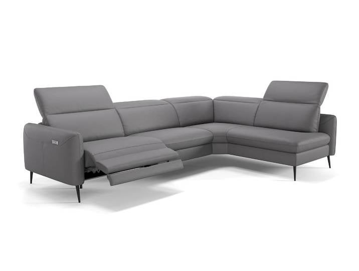 Leder Wohnlandschaft MESSINA Luxus Ecksofa Eckgarnitur Polsterlandschaft