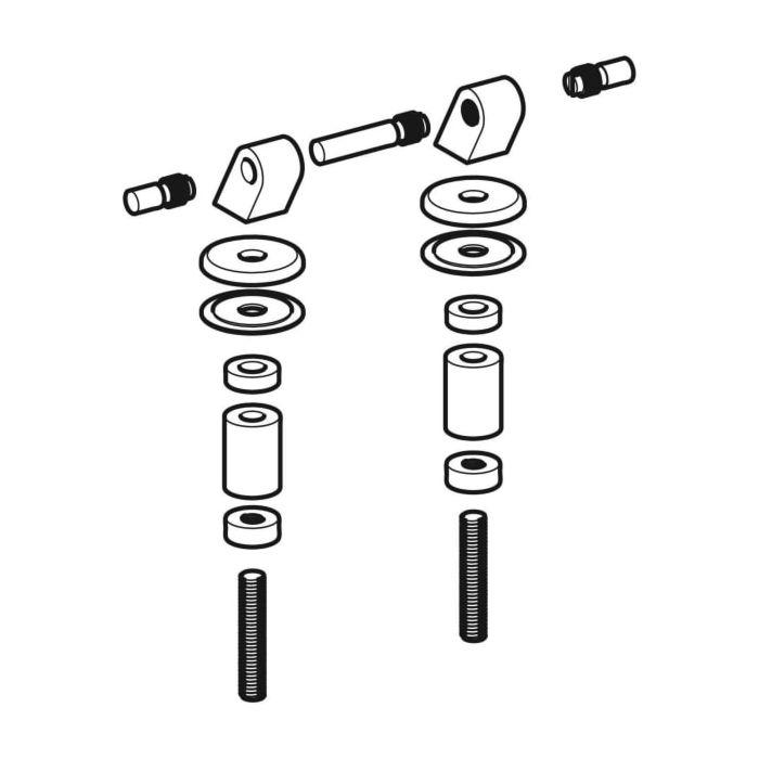 Geberit Scharnier-Set 597146000 für Urinaldeckel
