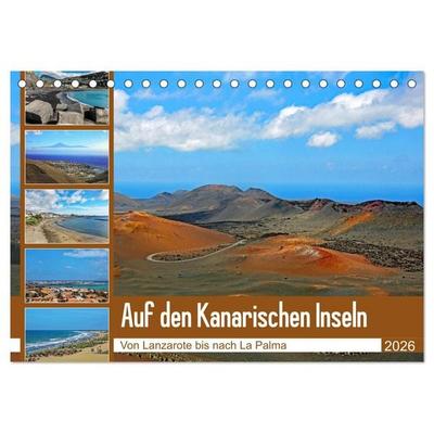 Auf den Kanarischen Inseln (Tischkalender 2026 DIN A5 quer), CALVENDO Monatskalender