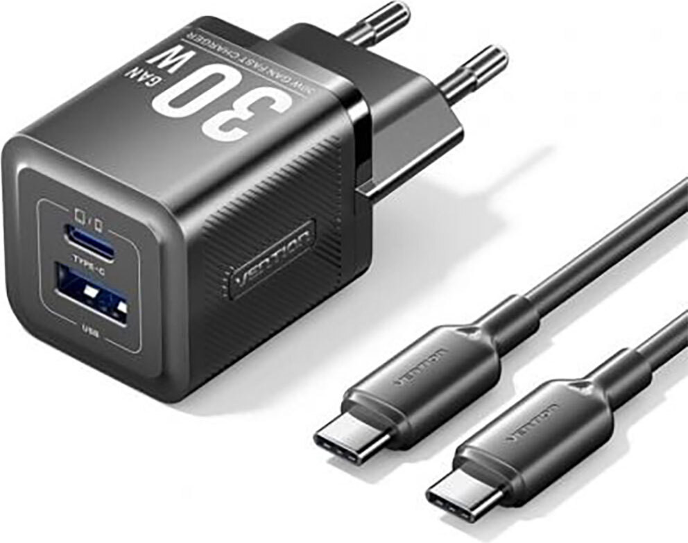 Vention Wandlader USB met Kabel 30W TZ-FEQB0-EU-01