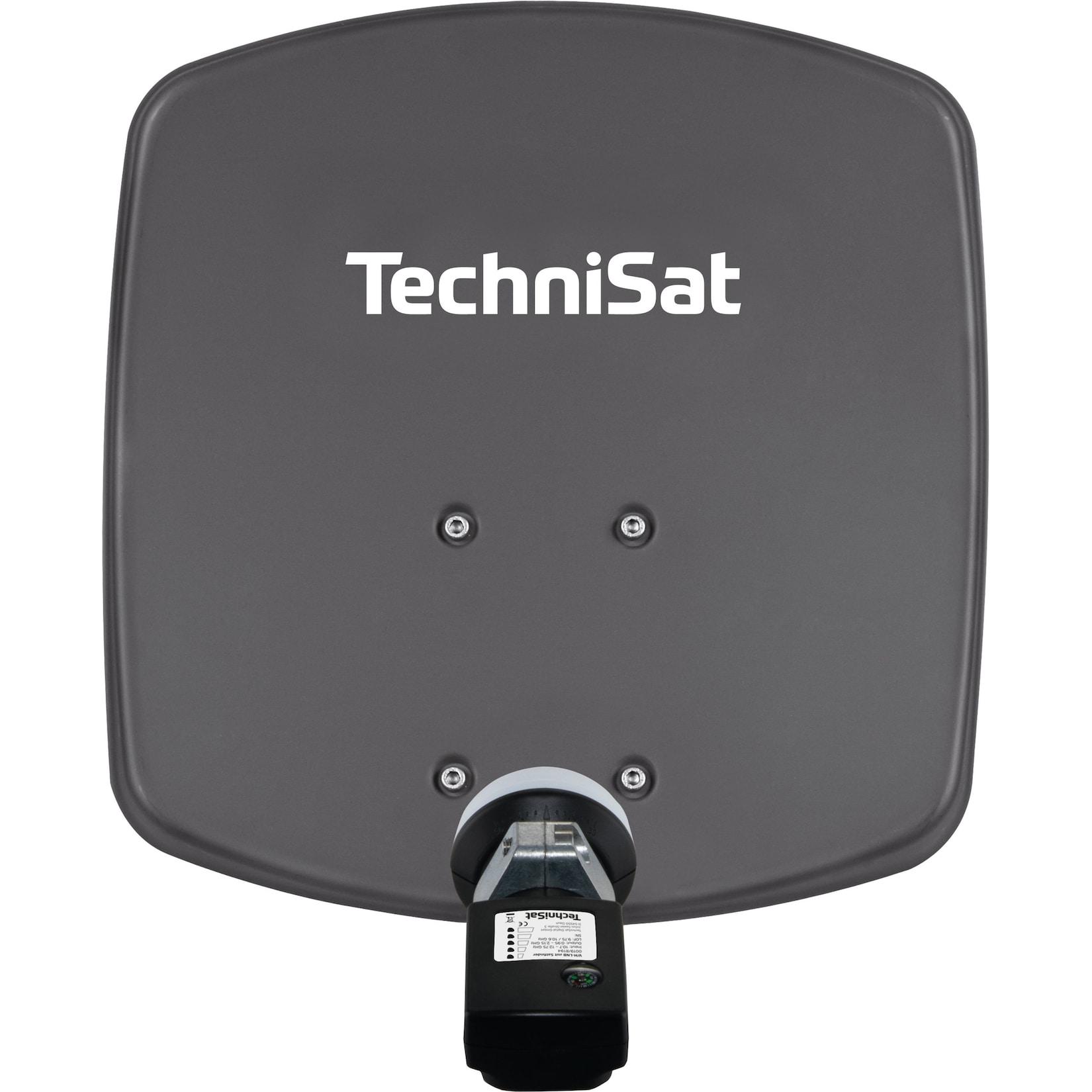 TechniSat DIGIDISH 33 Sat-Schüssel mit V/H-LNB & Satfinder, 1 TN schiefergrau
