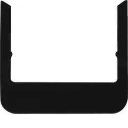 Berker Rahmen abgerundet sw Glas 13192116