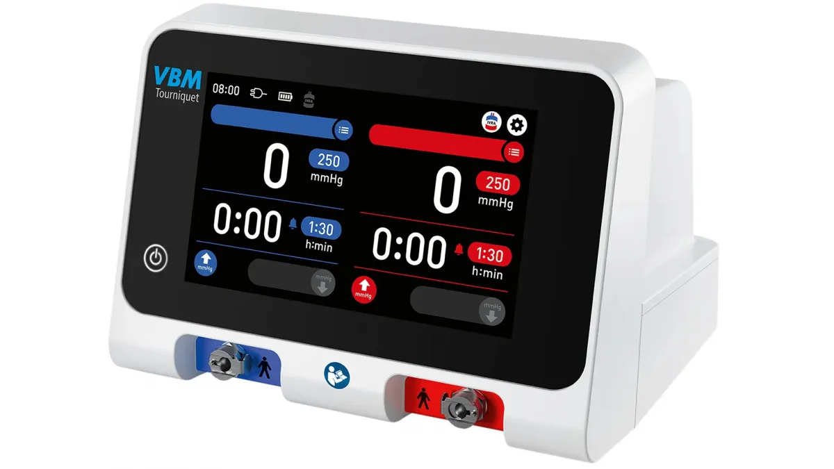 VBM Medizintechnik GmbH Tourniquet Touch TT20 elektrisches Blutsperrgerät mit 2 Manschettenkanälen 01-20-000