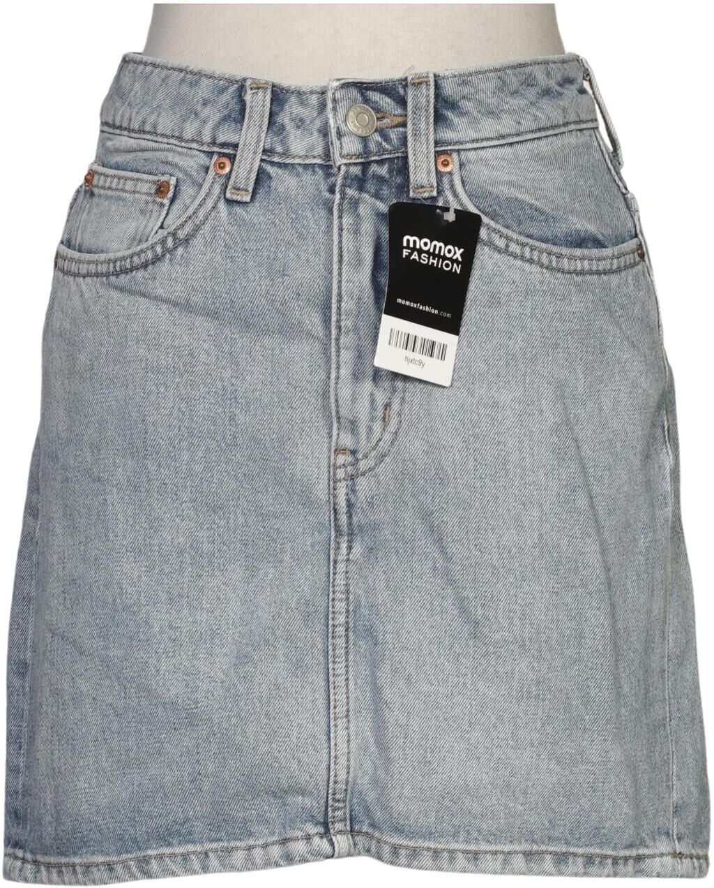 Weekday Damen Rock, Hellblau, Gr. EU 36, Baumwolle - Second Hand