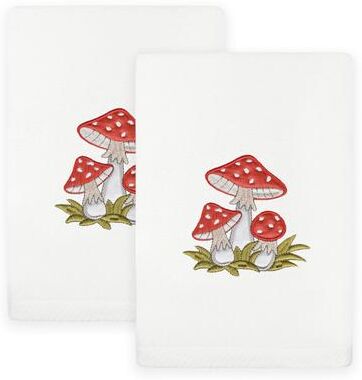 Authentic Hotel and Spa Spring Mushrooms Turkish Cotton Hand Towels (Set of 2)