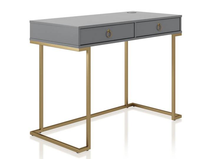 Schreibtisch Camila Graphitfarben 106 cm