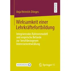 Wirksamkeit einer Lehrkräftefortbildung, Fachbücher von Anja Heinrich-Dönges