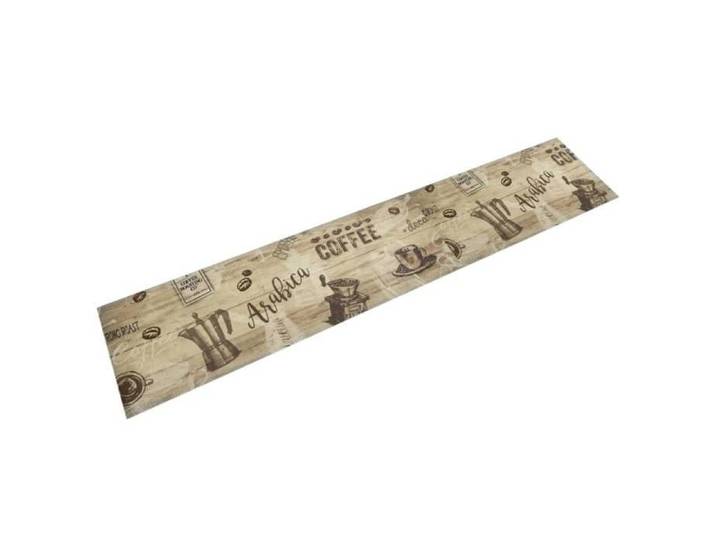 Tapis de cuisine lavable-Tapis de salon-Tapis Chambre imprimé café marron 60x300 cm velours 377777